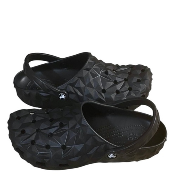 Crocs Mens Metallic Black Clogs Size 11 - Picture 7 of 9